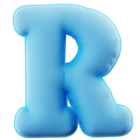 Alphabet R  3D Icon