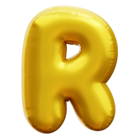 Alphabet R  3D Icon
