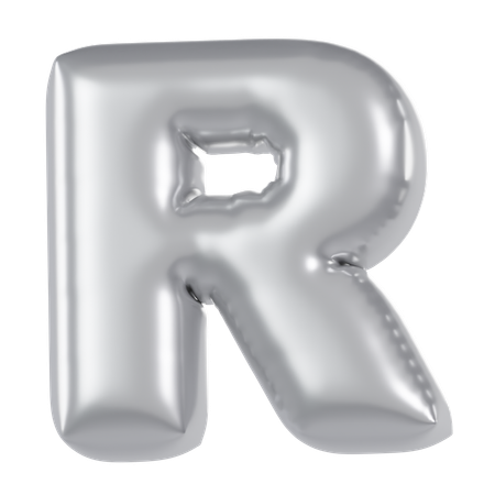 Ballon alphabet r  3D Icon