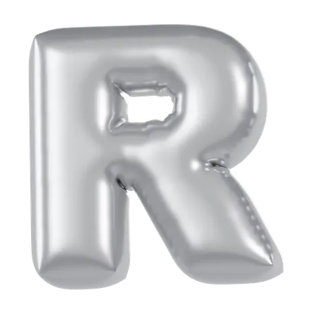 Ballon alphabet r  3D Icon