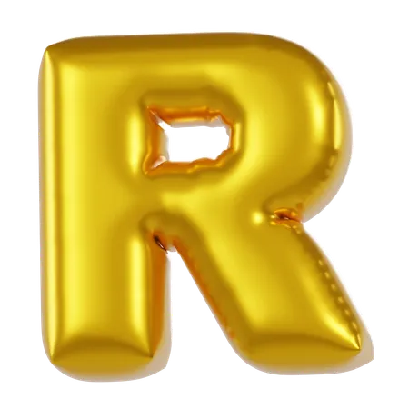 Ballon alphabet r  3D Icon