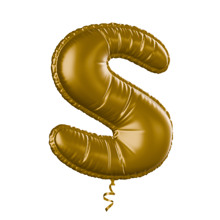 Alphabet S  3D Icon