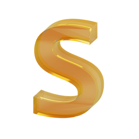 Alphabet S  3D Icon