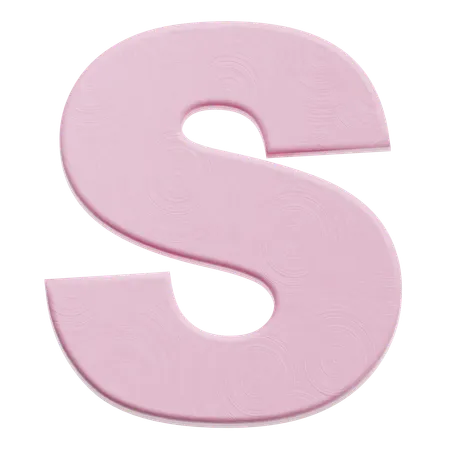 Alphabet S  3D Icon