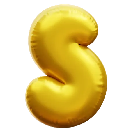 Alphabet S  3D Icon