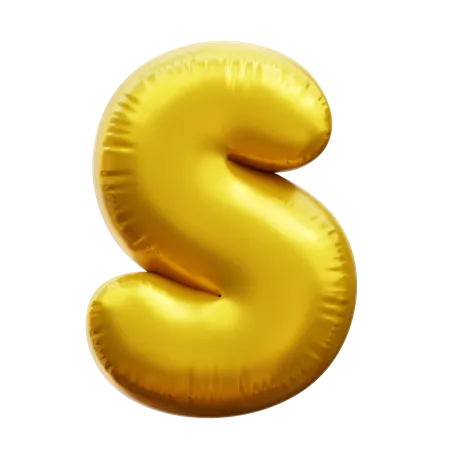 Alphabet S  3D Icon