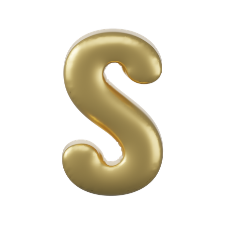 Alphabet S  3D Icon