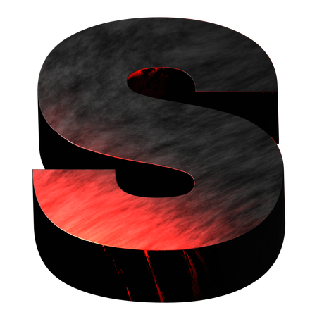 Alphabet S  3D Icon