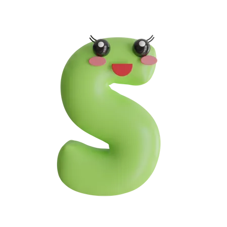 Alphabet S  3D Icon