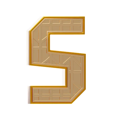 Alphabet S  3D Icon