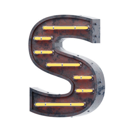 Alphabet S  3D Icon