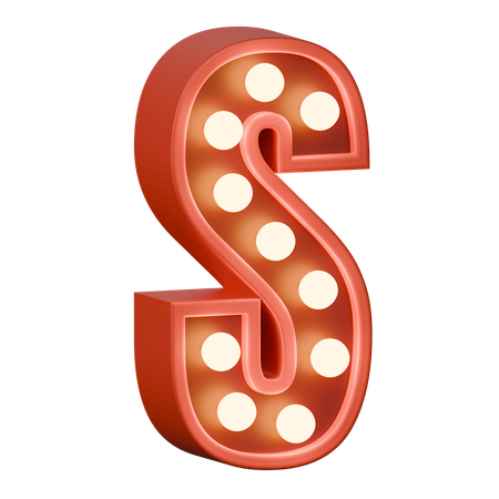 Alphabet S  3D Icon