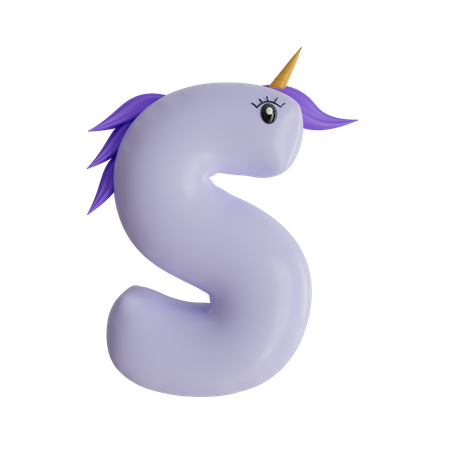 Alphabet S  3D Icon