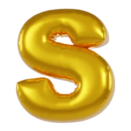 Ballon de l'alphabet s  3D Icon