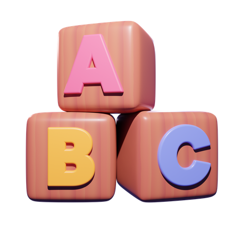 Alphabet-Spielzeug  3D Icon