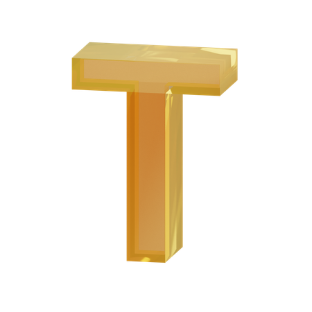 Alphabet T  3D Icon