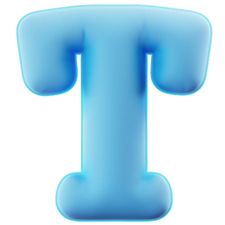 Alphabet t  3D Icon