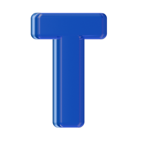 Alphabet T  3D Icon