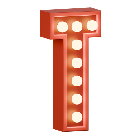 Alphabet T  3D Icon