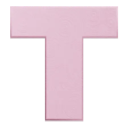 Alphabet T  3D Icon