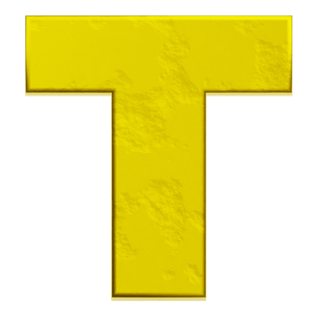 Alphabet T  3D Icon