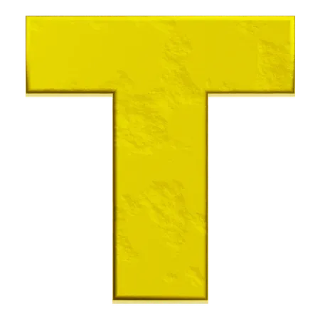 Alphabet T  3D Icon