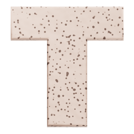 Alphabet T  3D Icon