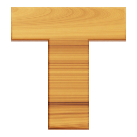 Alphabet T  3D Icon