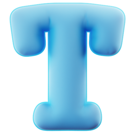 Alphabet T  3D Icon