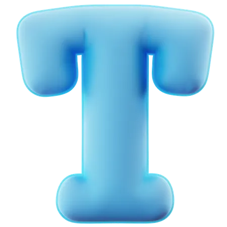 Alphabet T  3D Icon