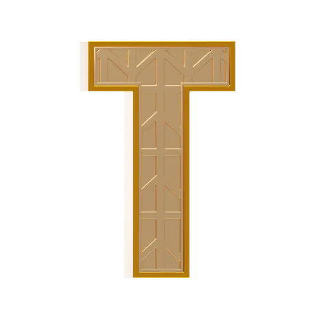 Alphabet T  3D Icon