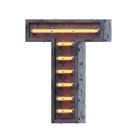 Alphabet T  3D Icon