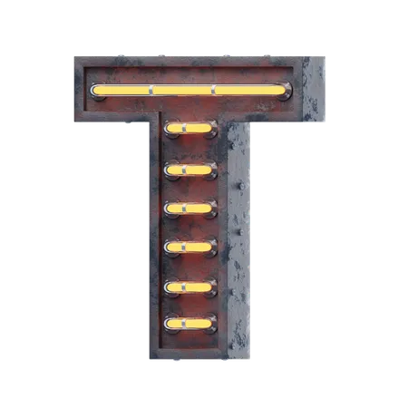 Alphabet T  3D Icon