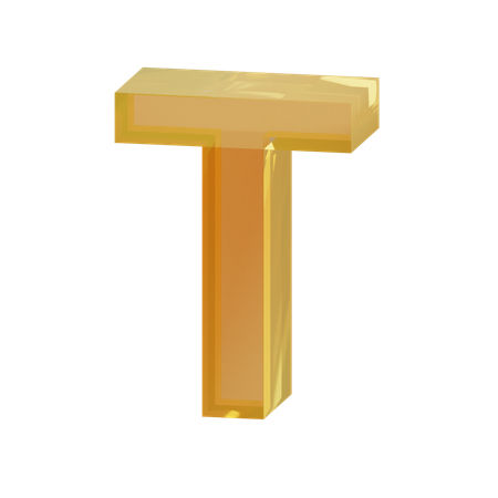 Alphabet T  3D Icon