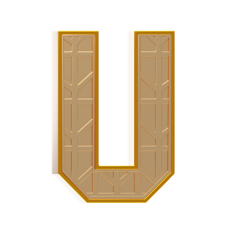 Alphabet U  3D Icon