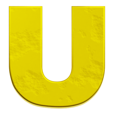 Alphabet U  3D Icon