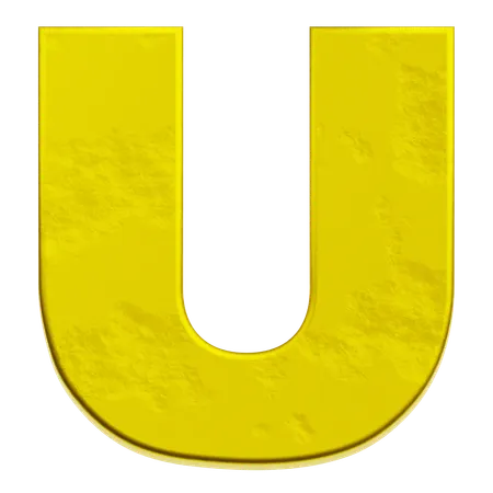 Alphabet U  3D Icon