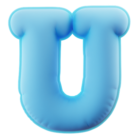 Alphabet U  3D Icon