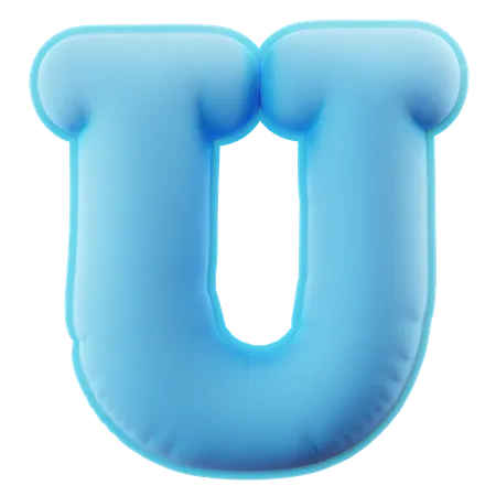 Alphabet U  3D Icon