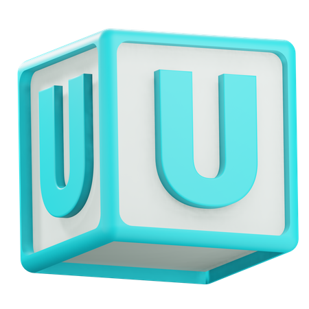 Alphabet U  3D Icon