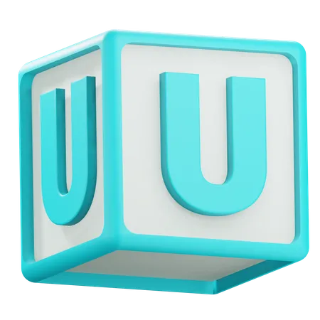 Alphabet U  3D Icon