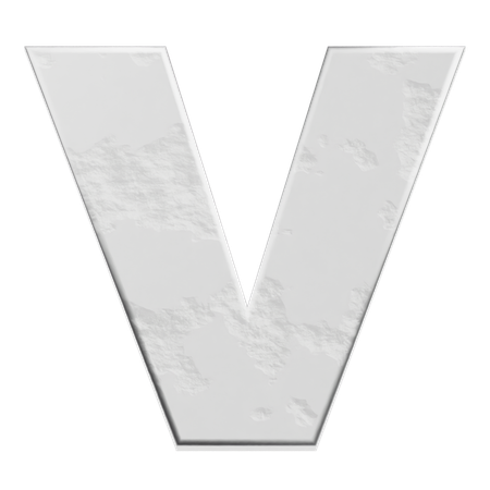 Alphabet V  3D Icon