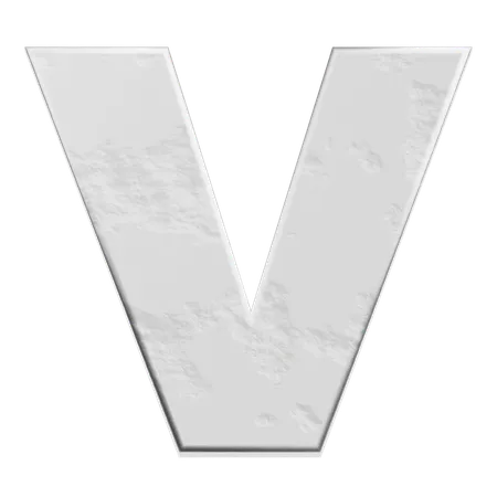 Alphabet V  3D Icon