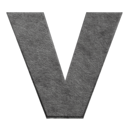 Alphabet V  3D Icon