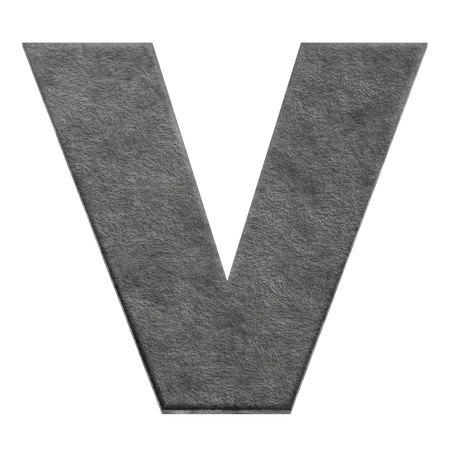 Alphabet V  3D Icon