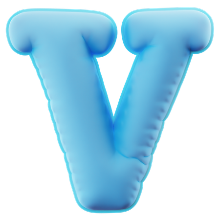 Alphabet V  3D Icon