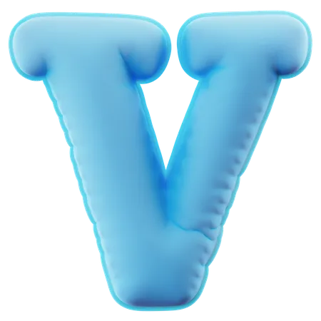 Alphabet V  3D Icon