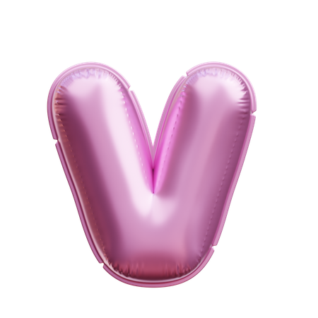 Alphabet V  3D Icon
