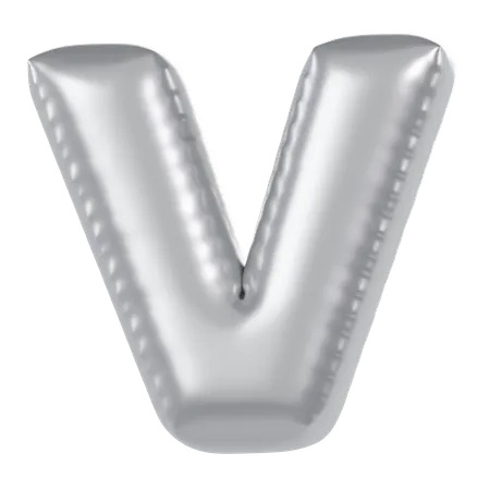 Ballon Alphabet V  3D Icon