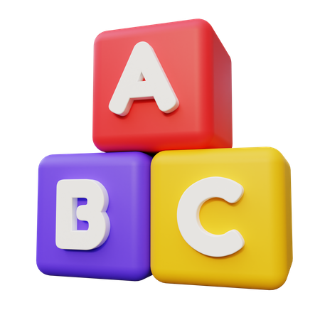 Alphabet-Würfel  3D Icon